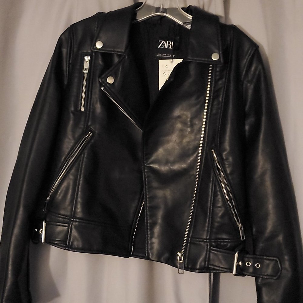 Zara Leather Jacker